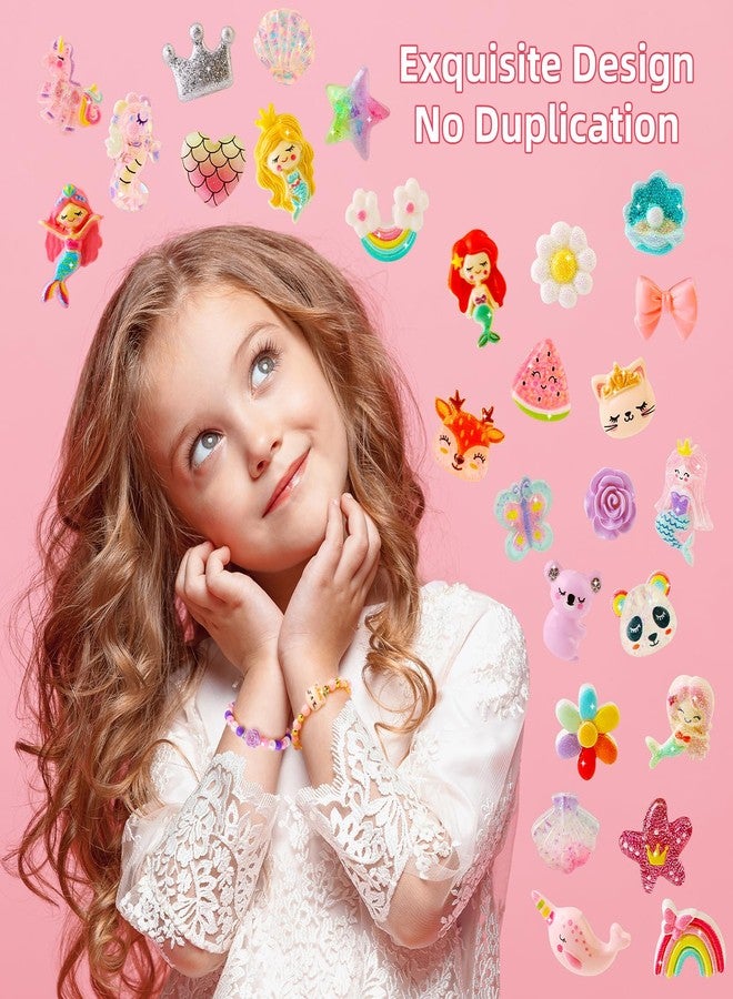BeAndge Little Girl Jewelry Set, Princess Jewelry for Toddler Girls 4-6 3-5, Gifts for 5 Year Old Girls Toys, Kids Play Necklaces Rings Bracelets 6-8, Mermaid Costume Dress Up Jewelry 3 4 6 7 + Childrens Gift - Image 3